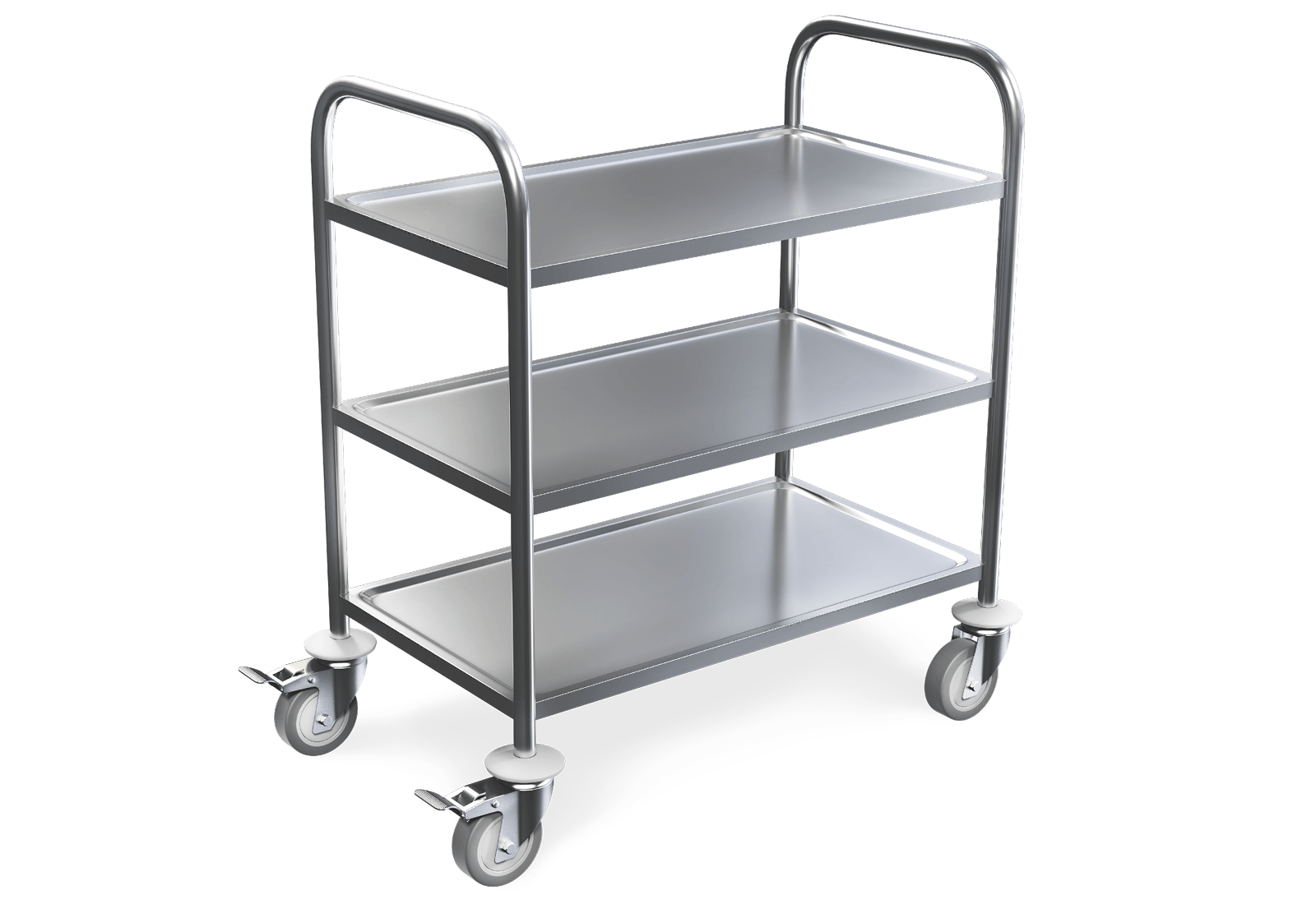 Stainless Steel 3 Tier Trolley