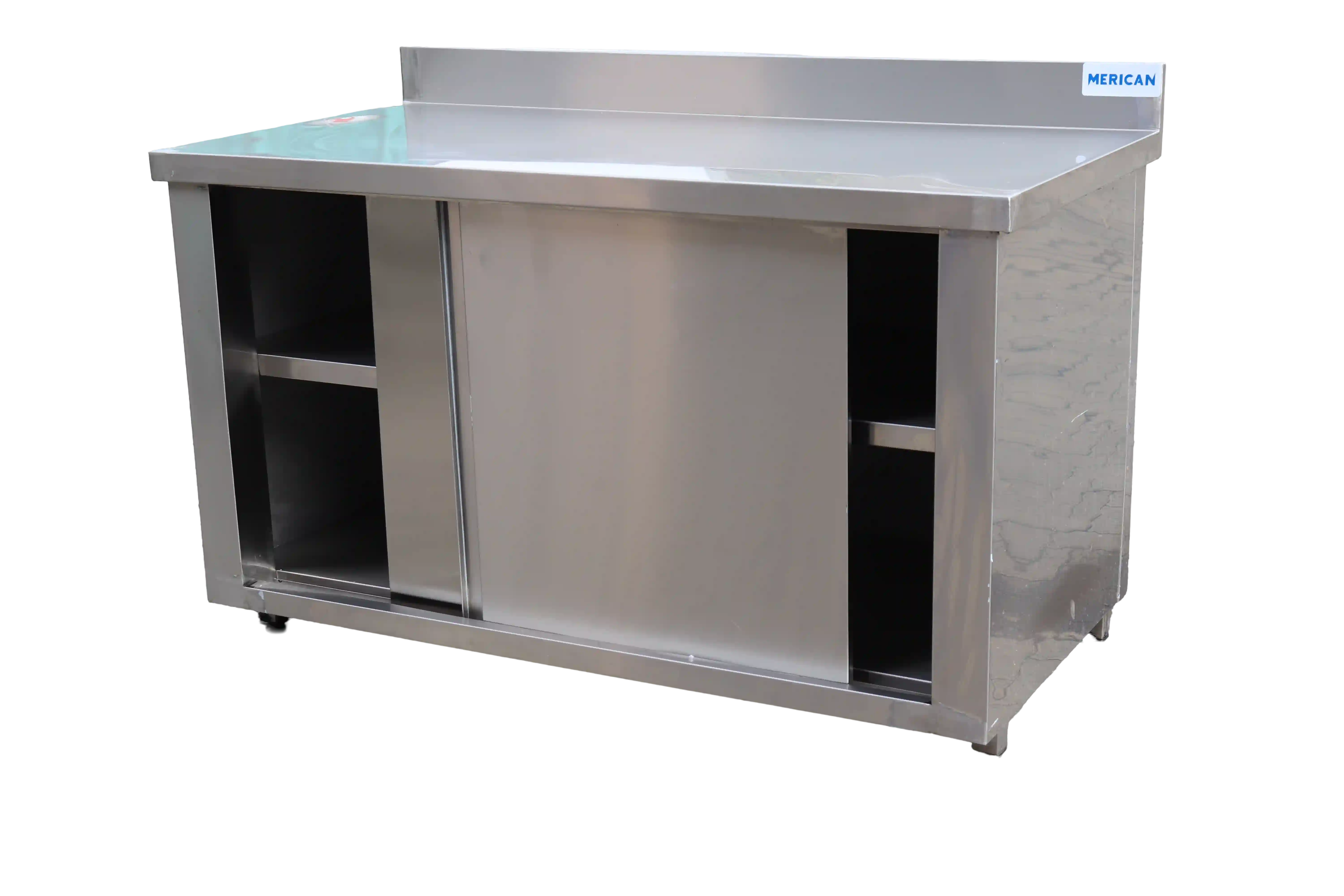 Stainless Steel Cabinet with 2 Undershelves