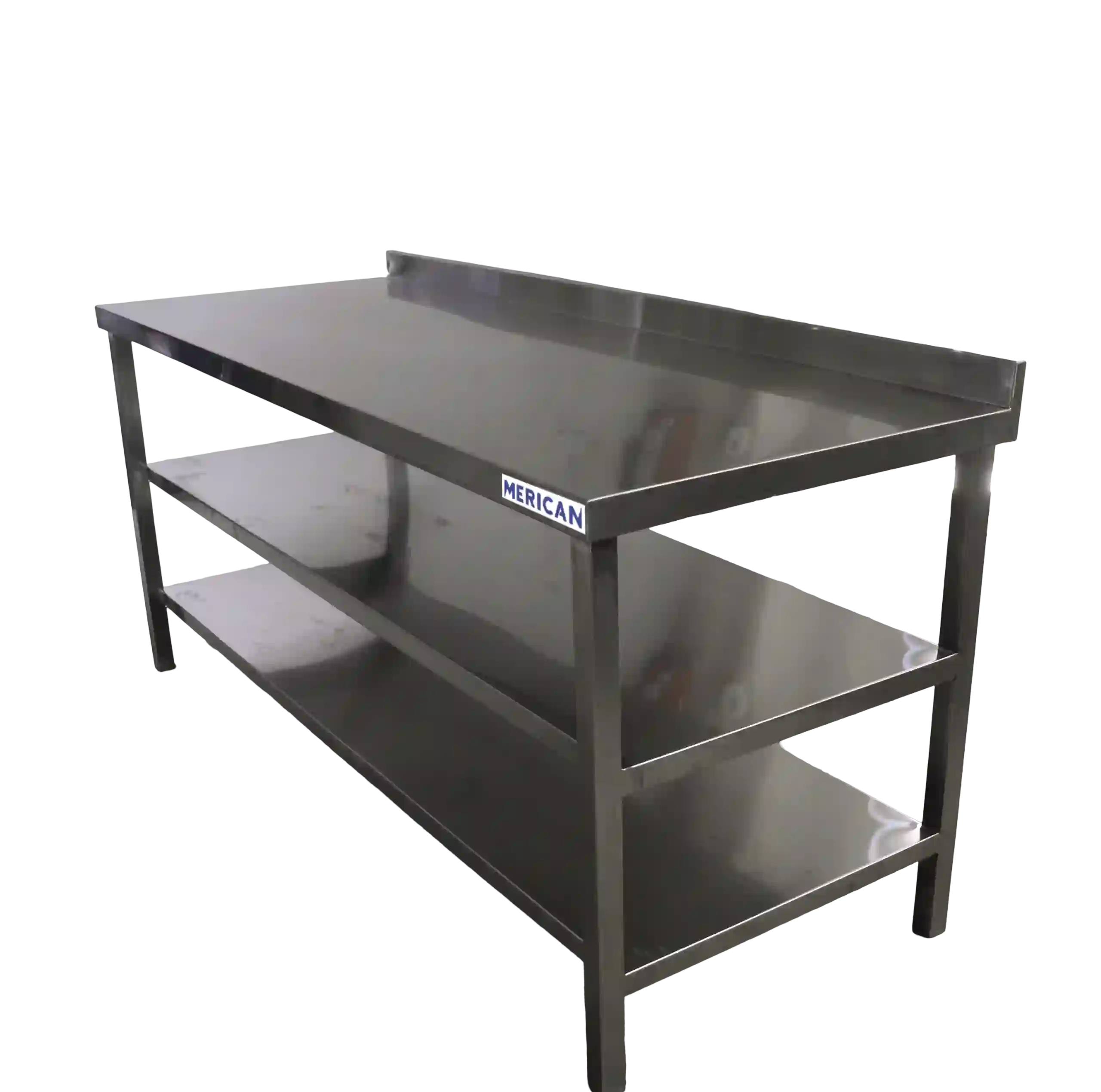 Stainless Steel Table With 2 Undershelves